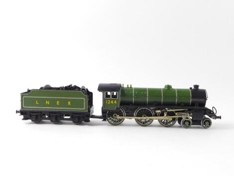 A kit built OO gauge Thompson Class B1 locomotive Strang Steel, LNER green livery, 4-6-0, 1244.