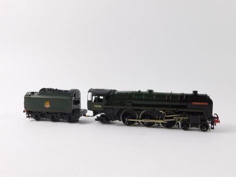 A kit built OO gauge Clan Class locomotive Clan McKenzie, BR green livery, 4-6-2, 72006.