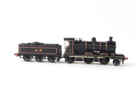 A kit built OO gauge 30 Class locomotive, Caledonian Railway black livery, 2-6-0, 34.