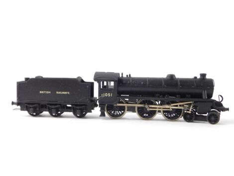 A kit built OO gauge locomotive, British Rail black livery, 4-6-0, E.1051.