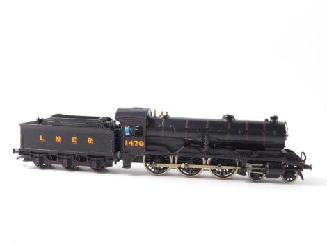 A kit built OO gauge A1 Class locomotive, LNER black livery, 4-6-0, 1470.