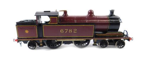 A kit built 00 gauge LMS locomotive, red livery, 4-4-2, 6782.