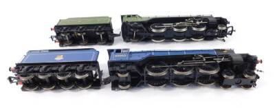 A Bachmann 00 gauge V2 Class locomotive, LNER green livery, 2-6-2, 4774, and a Hornby 00 gauge locomotive Prince Palatine, British Rail blue livery, 4-6-2, 60052. (2) - 2