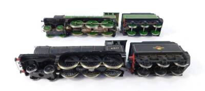 Two Hornby 00 gauge locomotives, comprising LNER green livery, 4-6-0, 8516 and British Rail black livery, 4-6-0, 61577. - 2