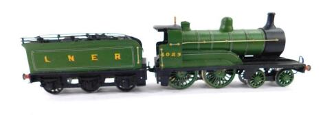 A kit built OO gauge locomotive, LNER green livery, 4-4-0, 4023.