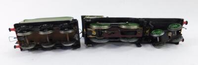 A kit built OO gauge locomotive, LNER green livery, 4-4-0, 1856. - 2