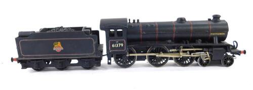 A kit built OO gauge Thompson Class locomotive Mayflower, British Rail black livery, 4-6-0, 61379