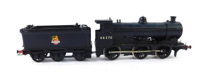 A kit built OO gauge J6 Class locomotive, BR black livery, 0-6-0, 64270.