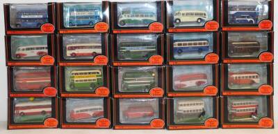 Gilbow die cast models of vintage buses and coaches, scale 1:76, boxed. (20)