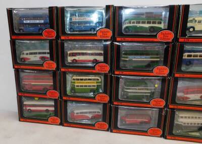 Gilbow die cast models of vintage buses and coaches, scale 1:76, boxed. (20) - 2