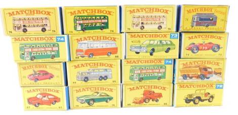 Matchbox Series vehicles, Lesney Product, some possible duplicates and replicas, boxed. (16)