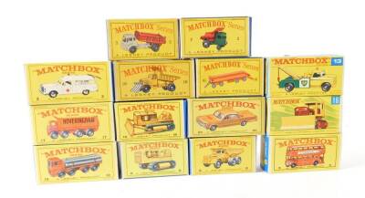 Matchbox Series vehicles, Lesney Product, some possible duplicates and replicas, boxed. (14)