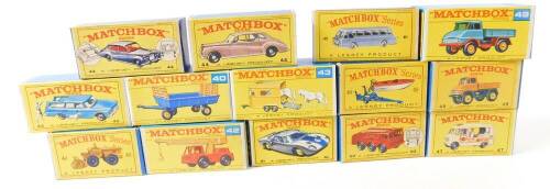 Matchbox Series vehicles, Lesney Product, some possible duplicates and replicas, boxed. (14)