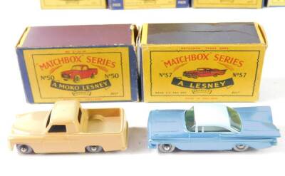 Matchbox Series vehicles, Lesney Product, some possible duplicates and replicas, boxed. (16) - 2