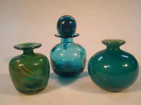 A Mdina glass scent bottle