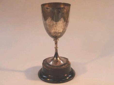 An Edward VII silver trophy cup