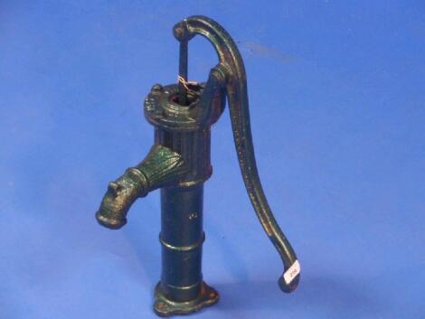 A cast iron water pump head