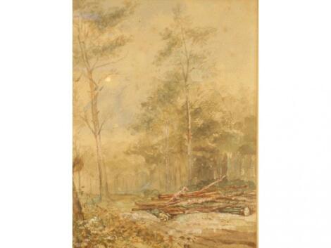 Manner of M. Maud Peel (19thC). Woodland Glade in Summer. Watercolour