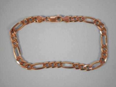 A 9ct gold bracelet