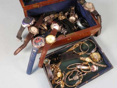 A quantity of lady's and gent's wrist watches to include examples by Storm