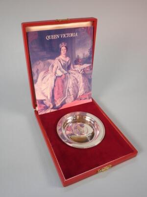 A Queen Victoria silver dish from the Royal Lineage Series - 2