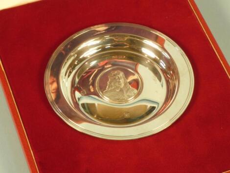 A Charles II silver dish from the Royal Lineage Series