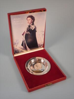 A Queen Elizabeth II silver dish from the Royal Lineage Series - 2