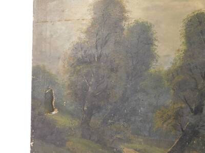 A Bingham (19thC). Rural landscape, oil on canvas, signed and dated 1908 or 9, 76cm x 128cm. - 3