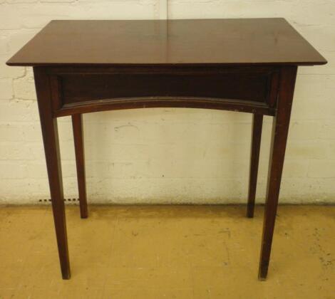 A small Edwardian mahogany serving table