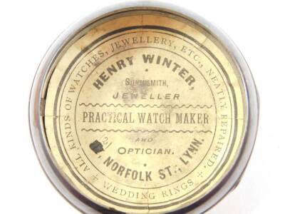 A Victorian gentleman's silver pair cased pocket watch, open faced, key wind, enamel dial bearing Roman numerals, movement by John Lickert & Company, Norwich., No 91062, the cases of plain form, with keys, London 1863. - 4