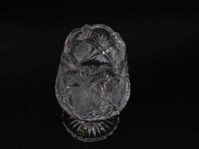 A Heritage Irish cut glass vase, of baluster form, bears label, 29.5cm H. - 2