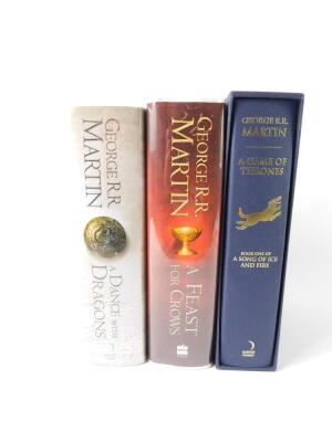 Martin (George R R). A Game of Thrones, Book One of a Song of Ice and Fire, with slip case, published by Harper Collins, London, 2011., A Feast For Crows, published 2005, and a Dance With Dragons, signed, published 2011., Bennett (Arnold). Don Juan de Mar