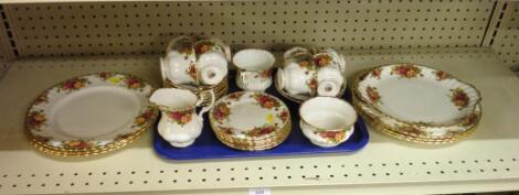 Royal Albert "Old Country Rose." To include cups & saucers