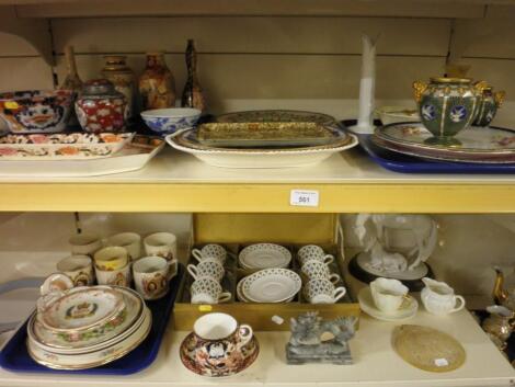 Decorative china to include:- oriental style vases and plates