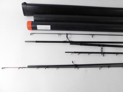 shimano barbel power rod A Shimano Nexave Barbel Power three piece carbon fibre fishing rod, a  Hyperlope Feeder extra heavy