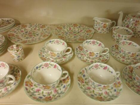 A Minton "Haddon Hall" part tea service