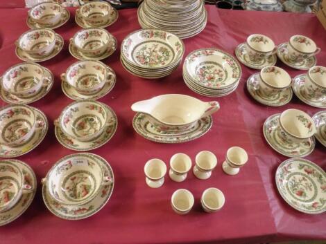 A large quantity of Indian tree pattern dinner and teaware