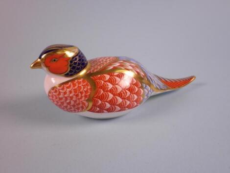 A Royal Crown Derby pheasant