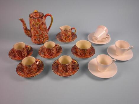 A Winton Chintz coffee service comprising four coffee cans