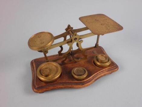 A set of Victorian letter scales