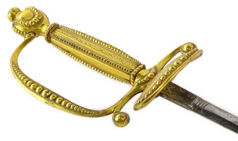 A Victorian ceremonial dress sword by Joseph Starkey, Conduit Street, London, 96cm L, blade 80cm L.