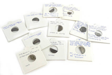 Various clipped silver coins, to include King John, Scottish James VI, Henry III, Elizabeth I, etc. (a quantity)