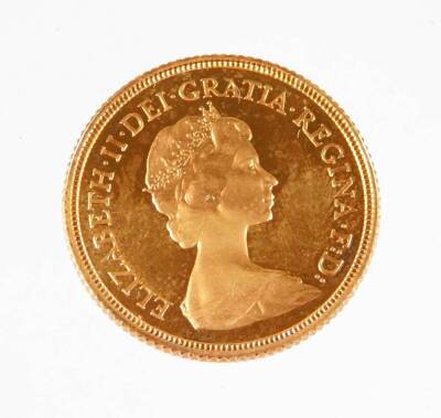 An Elizabeth II gold proof full sovereign 1980, in outer case and box. - 3