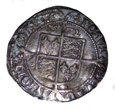 An Elizabeth I silver sixpence, Tower of London mint mark, 1572, 2.5cm Dia. - 2