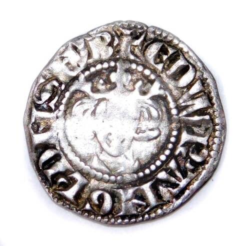 An Edward I long cross silver penny, 2cm W.