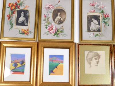 After Ros Goody. An Affair Scenting Day, artist signed limited edition print no.116/200, 21cm x 21cm, another Charlie 75/150, various other pictures, prints, frames, botanical prints, Lady Hamilton print in floral mount, etc. (a quantity) - 2