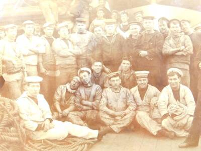 A Victorian naval photograph album relating to HMS Dryad, a Dryad Class Torpedo Gun Boat, including pictures of the crew, views of Malta, and other warships including HMS Speedy and HMS Repulse, gun drills at sea, and views of Port Said, Parlermo, etc., t - 2