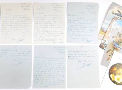 A group of letters written to the vendor by Dambuster Gunner Fred Tees, together with two photographs. - 4