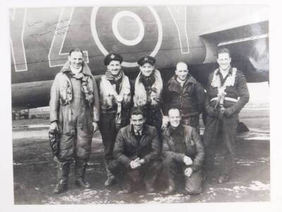 A 617 Squadron Dambuster Crew photograph signed by Len Sumpter.