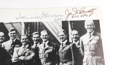 A No 617 Squadron RAF The Dambusters 50th Anniversary Commemoration Brochure, with various signatures of 617 Squadron Aircrew Members, to include Les Munro DSO DFC, Bob Knights, Johnnie Johnson DFC, Ken Brown CGM. - 6